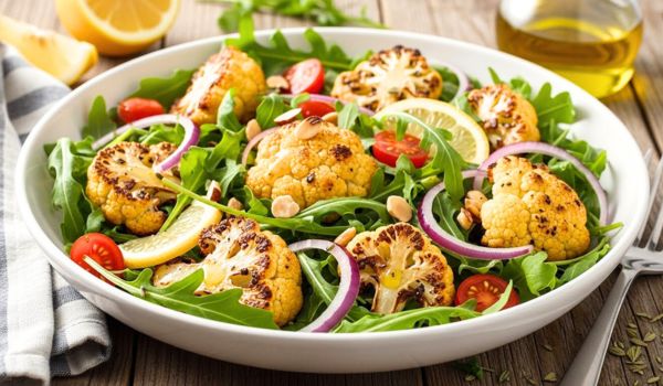 Roasted Cauliflower Salad with Arugula Recipe