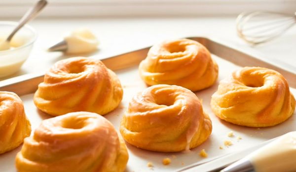 Oven Baked French Cruller Donuts Recipe