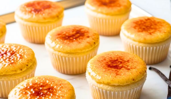 Vanilla Bean Crème Brûlée Cheesecake Cupcakes Recipe