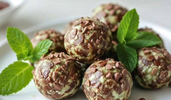Mint Chocolate Chip Protein Balls Recipe