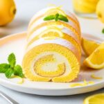 Zesty Lemon Cream Roll Cake Recipe
