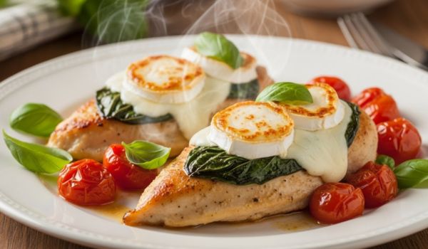 Ina Garten Chicken with Goat Cheese and Basil Recipe